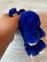 Тъмно синьо пухено зайче с халка за закачане на ключове или чанта 💙, снимка 7