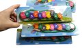 Дървени числа Гъсеничка с връв за нанизване / детска игра от дърво, снимка 2