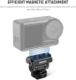 Нов Neewer Бърз Монтаж Адаптер за DJI Action 5/4/3 с Cold Shoe за камера, снимка 2