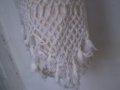 19 в  кърпа памучен  кенар с плетена на една кука дантела , снимка 5