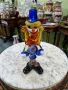 Чудесна антикварна италианска стъклена фигура статуетка клоун Мурано , снимка 3