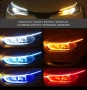 2 броя LED дневни светлини за кола АВТОМОБИЛ с функция бягащ мигач, снимка 1
