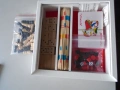 пет игри в едно, шаф, табла, карти, домино, клечки, снимка 2