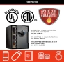 Сейф MasterLock LFW205FYC, Пожарен сертификат, Удароустойчив Защита от наводнение Електронен 6 болта, снимка 9
