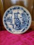 Голяма чиния за окачване на стена-"Blue Delft"-Holland. Маркирана за произход. , снимка 1 - Декорация за дома - 35183488