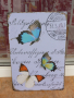 Метална табела пеперуди цветни летят животни свят въздух, снимка 1 - Декорация за дома - 44866583