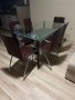 Трапезна маса със 6 стола , снимка 1 - Маси - 43945686