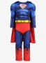 Страхотен костюм на Супермен с мускули и наметало, снимка 5