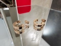 CARTIER Love Rose Gold Hoop Дамски Обеци, снимка 3