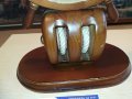 ГОЛЯМ КОРАБЕН РУЛ-АНТИКА-ЧАСОВНИК-33Х28Х12СМ, снимка 16