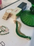 Гривна с кристали емералд .По голям размер, снимка 5
