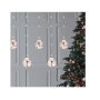 Декоративна LED завеса Mercado Trade, Дядо Коледа, 10 снежни топки, снимка 1