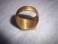 СТАР ПОЗЛАТЕН БРОНЗОВ РЕТРО АРТ ДЕКО ПРЪСТЕН с ПЕЧАТИ 18К 750 за КОЛЕКЦИЯ МАЙСТОРСКА ИЗРАБОТКА 24253, снимка 12
