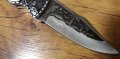 Руски сгъваем джобен нож с калъф"Тайга"/Вълк/Акула сталь 65х13, снимка 8