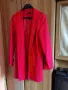 Дамско стилно червено манто, снимка 2