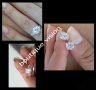 Ново! Сребърен комплект пръстен + обеци, снимка 1 - Бижутерийни комплекти - 28546439