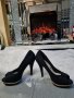 Дамски обувки набук на тънко токче, снимка 7