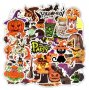 50 бр Хелоуин Halloween самозалепващи лепенки стикери за украса декор картонена торта