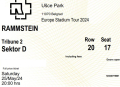 Билет за Рамщайн в Белград, 25.05.2024, Седящо място, снимка 1 - Билети за концерти - 44872709