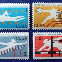 Куба, 1965 г. - пълна серия чисти марки, спорт, снимка 1 - Филателия - 38037001