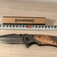 Колекционерски сгъваем джобен масивен нож-Browning, снимка 1 - Ножове - 43831883