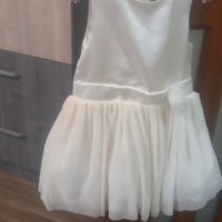 Бяла рокля - 92, снимка 2 - Бебешки рокли - 40646106
