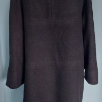 Винтидж палто от естествени материали / яка от черна лисица и вълна , снимка 8 - Палта, манта - 43800343