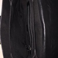 Дамска черна кожена чанта Mango Манго, снимка 4 - Чанти - 33343170