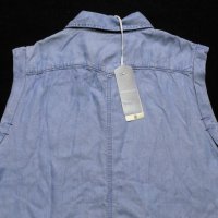 Нова! G-star Raw Lancer Boyfriend Sleeveless Shirt WMN Дамска Дънкова Риза без Ръкав Размер М, снимка 16 - Ризи - 37830359