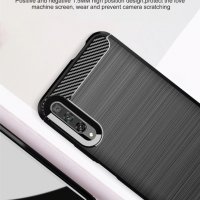 Huawei P Smart Pro 2019 - Удароустойчив Кейс Гръб CARBON, снимка 3 - Калъфи, кейсове - 27928412