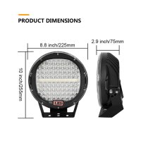 2 БРОЯ 9" Мощни 384W LED Халогени ФАРОВЕ за джипове камиони 9-30V , снимка 2 - Аксесоари и консумативи - 43009412