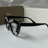Dior прозрачни слънчеви очила, очила за компютър екстравагантни с камъни, снимка 8 - Слънчеви и диоптрични очила - 44845595