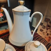 Tettau Royal фин костен порцелан сет  за кафе, снимка 3 - Антикварни и старинни предмети - 43792035