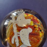 Стара стъклена топка-Преспаие, снимка 3 - Колекции - 34797789