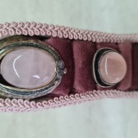 Сребърен комплект - пръстен и брошка с розов кварц, снимка 12 - Бижутерийни комплекти - 38999370