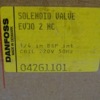 Магнет-вентил Danfoss EVJ02NC solenoid valve 1/4”, 220V , снимка 9 - Резервни части за машини - 38989899