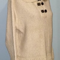 Топъл и луксозен дамски блузон / туника от копринена прежда с декорации, голям размер , снимка 3 - Туники - 16499487