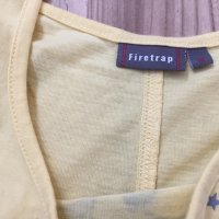 Дамска тениска FIRETRAP оригинал, size M, 100% памук, интересен модел, много запазена, снимка 7 - Тениски - 29007081