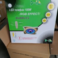  LED плафон 100W 3-white + RGB ефект BUBBLES 7900Lм с дистанционно управление, снимка 4 - Лед осветление - 33091219