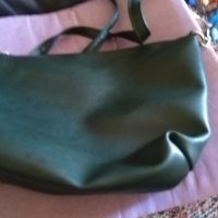 Женска кожена чанта нова маслено зелена 31х21х10см, снимка 5 - Чанти - 43560558