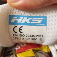 Предпазни работни обувки HKS White Line номер 42,5-43, снимка 7 - Други - 40522656