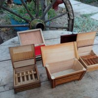 Стари дървени кутии, снимка 3 - Антикварни и старинни предмети - 37545027