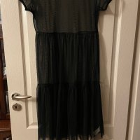 Черна нова плажна  дълга прозрачна тюлена тюл рокля , снимка 7 - Рокли - 40145306