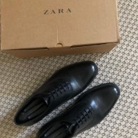 Zara елегантни обувки от изцяло естествена кожа, номер 44, снимка 2 - Официални обувки - 36822410