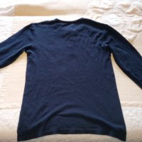 Синя мъжка риза без яка с дълъг ръкав Livergy №48-50, снимка 14 - Ризи - 33569669