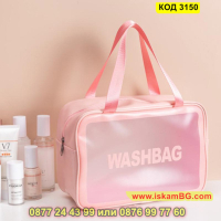 Чанта органайзер за козметика при пътуване с дръжки Washbag - КОД 3150, снимка 3 - Други - 44841722