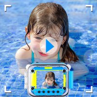Детска HD Екшън камера/водоустойчив 180° Въртящ се фотоапарат 20MP/подводен спорт/32GB SD карта, снимка 8 - Камери - 43894289