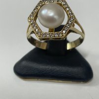 Златен пръстен 18 карата, снимка 1 - Пръстени - 43132940