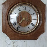 Дървен стенен часовник №7, снимка 1 - Стенни часовници - 43622754