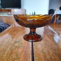 Стара стъклена фруктиера,купа #2, снимка 1 - Други ценни предмети - 44086052